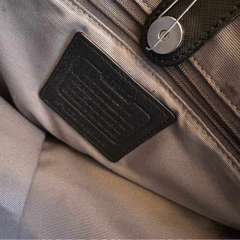 Big black coach tote bag